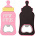 12pcs Refrigerator Magnet Bottle Opener Baby Shower Favor for Guest, Silicone Metal Bottle Opener Birthday Wedding Favors Baby Shower Giveaways Gift to Guest (Pink Opener, 12)