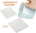 Ceramic Tiles for Crafts Coasters,14 Pack 4-Inches Unglazed Ceramic Coasters for Drinks with Cork Backing Pads,Use with Alcohol Ink or Acrylic Pouring Make Your Own DIY Coasters (Square)