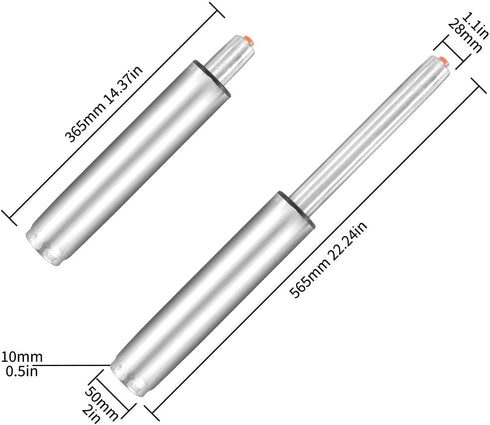 Adjustable Hydraulic Gas Lift Cylinder,Heavy Duty,Universal Size Replacement for Most Stool Chairs,Smooth and Noiseless