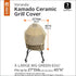 Classic Accessories Veranda Water-Resistant 27 Inch Kamado Ceramic BBQ Grill Cover
