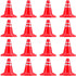 Toddmomy 30Pcs Traffic Road Cones Pretend Play Toys Roadblocks Simulation Traffic Signs Miniature Traffic Cones for Sand Table Engineering Construction
