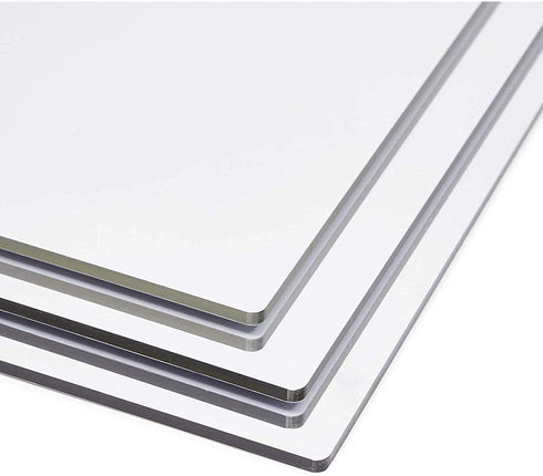 Acrylic Mirror Sheets, Shatter Resistant (3mm, 11 x 8.5 in, 3 Pack)