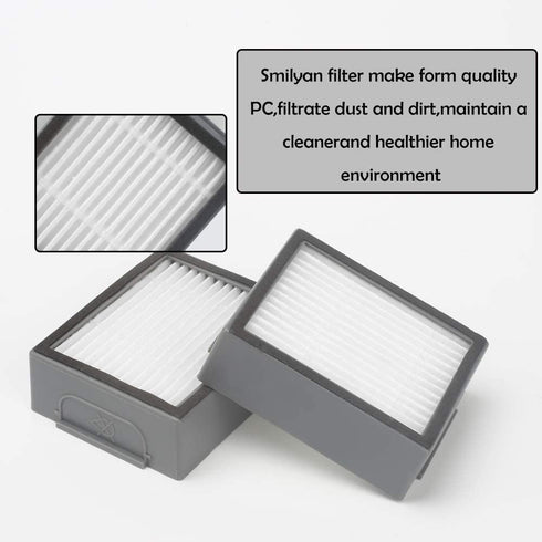 Smilyan 14 Pack HEPA Filters Replacement Compatible for iRobot Roomba I & E Series i7 i7+/plus i3 i3+ i4 i6 i6+ i8 i8+ E5 E6 E7 Robot Vacuum Cleaner