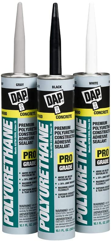 Dap 7079818816 18816 Polyurethane Construction Adhesive and Sealant, 10.1 oz, Black