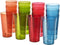 Cafe Break-Resistant Plastic 20oz Restaurant-Quality Beverage Tumblers | Set of 16 in 4 Assorted Colors.