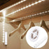 Motion Sensor Wardrobe Light, LED Strip Closet Lights, PIR Auto on/Off, Battery Powered,6000K White for Bedside, Bathroom, Closet, Cabinet, Kitchen, Stairway
