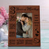 KATE POSH 3rd Anniversary, 3rd Wedding Anniversary, 3 Years Anniversary, Three Years of Marriage, Third Anniversary Engraved Rawhide Leather Picture Frame (4x6-Vertical)