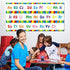 Alphabet Banner Number Banner Alphabet Wall Classroom Decorations Bulletin Board Border with Adhesive Glue Point Dots for Toddler Kids Students