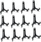 artliving 6inch Black 12pcs/Set Plastic Easels Plate Display Stands Picture Frame Stand Holder
