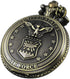 VIGOROSO Vintage Retro Pocket Watch UNITED STATES AIR FORCE Style Bronze Steampunk Chain in Box