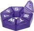 EZY DOSE Weekly Pill Organizer and Planner, Travel Pill Planner, 7-Sided, Colors May Vary