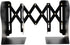 Md Trade Bookends Metal Iron Adjustable Books Holder Stand Desk Heavy Duty Nonskid Bookend, Black