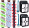 Dekiru Compatible with Bissell Crosswave 1 Pack 2306 Multi-Surface Pet Brush Roll + 1 Pack 1934 Area Rug Brush Roll + 2 Pack 1866 Vacuum Filter Replacement Kit + 1 Pack Multi-Surface 1868 Brush Roll