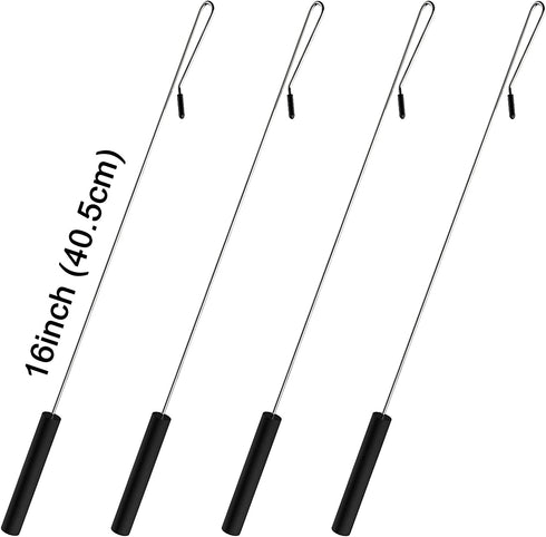 Jakeei 4 Pack 16 inch Puppet Handles Arm Control Rod Metal Puppet Stick Accessory for Small and Large Puppets
