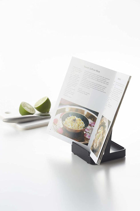 YAMAZAKI Home 2249 Tower Ladle Holder-Lid Stand for Utensils in Kitchen, Black