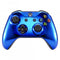 eXtremeRate Chrome Blue Edition Front Housing Shell for Xbox One Wireless Controller Model 1708, Replacement Custom Faceplate Cover for Xbox One S & Xbox One X Controller - Controller NOT Included