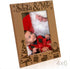 KATE POSH Santa & Me Engraved Natural Wood Picture Frame. My First Christmas, My 1st Christmas, New Baby Grandma Gift, Grandpa Gift, My Visit with Santa. (4x6-Vertical)