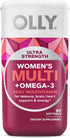 OLLY Ultra Women's Multi Softgels, Overall Health and Immune Support, Omega-3s, Iron, Vitamins A, D, C, E, B12, Daily Multivitamin, 30 Day Supply - 60 Count
