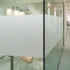 DUOFIRE Privacy Window Film Frosted Glass Film Matte White Static Cling Glass Film No Glue Anti-UV Window Sticker Non Adhesive for Privacy Office Meeting Room Bathroom Living Room DS001W 23.6x78.7in