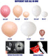 Beaumode DIY Matte Dusty Pink Peach Balloon Garland,Balloon Arch Wedding Cream Baby Shower Bridal Shower 1st Birthday Photo Backdrop Party Decoration (Dusty Pink and Peach)