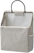 Wall Hanging Storage Bag, Waterproof Over The Door Closet Organizer Hanging Pocket Organizer for Bedroom, Bathroom, Linen Cotton (Gray)