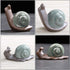 Amosfun 2Pcs Snail Figurine Ceramic- Miniature Snail Ornament - Miniature Cats Minifigures Unicorn Figurines Decor Figurine -Tea Table Ornament Mini Retro Creative -Decor Snail Figurine Ornament