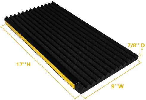 LBG Products Window Air Conditioner Foam Insulation Panels,AC Side Insulating Panel Kit,2 Pack,Black, 17in High x 9in Wide x 7/8in Thick