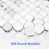 Galashield Clear Glass Marbles for Vases Bulk Round 500 Pieces