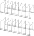 SANNO Pan Pot Lid Holder Rack ,Cabinet Drawer Organization Holder Kitchen Pot Lid Rack Holder Organizer Kitchen Plate Storage Organizer and Drying Rack, Pantry 2 pack