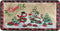 Winter Snowman Kitchen Rug Christmas Tree Gift Plaid Floor Comfort Mats Bath Rugs Entryway Welcome Non Slip Area Rug for Bedroom Living Room Doormats Home Decor 39" X 20"