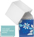 DW‹LLZA HOM‹ Tissue Box Cover Square - Facial Cube Tissue Box Holder Case Dispenser for Bathroom Vanity Countertop, Bedroom Dresser, Office Desk or Night Stand Table, 2 Pack - White