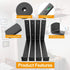Shelf Brackets 10 Inch, Heavy Duty J Shelf Brackets with Lip, Black Metal Wall Shelf Brackets Floating Shelf Hardware for DIY Open Shelving