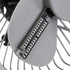 LICHAMP Clock Fan with Floating Led Time Display, Desk Usb Led Fan with Clock Light, 7"