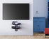 Fenge 2 Tiers Av Shelf Wall Mount Shelf Black Bracket Stand for AV Receiver Component Xbox Cable Boxes Gaming Systems