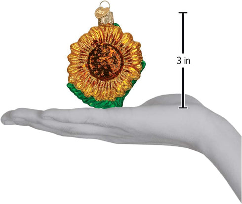 Old World Christmas Sunflower Garden Gifts Glass Blown Ornaments for Christmas Tree, Sunflower