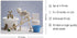 Skeleton Bathroom Prints - Funny Hipster Skull and Bones Wall Art Decor - Set of 4 (8 x 10) Photos