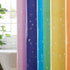 KGORGE Shower Curtain for Bathroom - Farmhouse Shower Curtain Rainbow Stripe Pattern Boho Waterproof Washable Curtain for Bathtub Camper Backdrop, 72 x 72 inches, Hooks Included