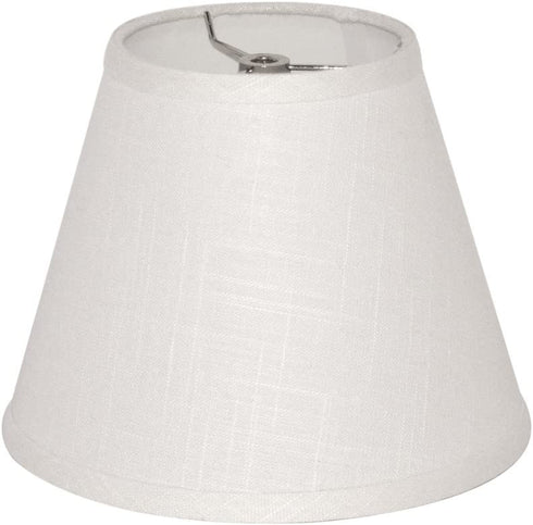 TOOTOO STAR Barrel White Small Lamp Shade for Table Lamps Replacement, 5x9x7 Inch,Fabric Cloth, Spider Model (white)
