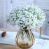 20 pcs 60 Branches White Babys Breath Flowers Bouquests Artificial Fake Gypsophila for Wedding Bridal Bouquet Garland DIY Floral Arrangement Wreath Home Office Table D©cor Centerpiece Real Touch