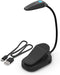 Energizer Rechargeable LED Book Light, Bright LED Clip Light for Reading in Bed, Compact with Flexible Neck, Great Clip On Reading Light (USB Cable Included)