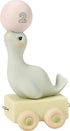 Precious Moments, God Bless You On Your Birthday, Birthday Train Age 2, Bisque Porcelain Figurine, 142022