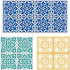 Floor Stencil,Wall Stencil,Lotus Tile Stencil,Floor Stencils for Painting Floors 12x12,Reusable Wall Stencil for Painting Large Pattern Set of 3