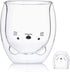 Cute Mugs Glass Double Wall Insulated Glass Espresso Cup, Coffee Cup, Tea Cup, Milk Cup, Best gift for Office and Personal Birthday (Cat)