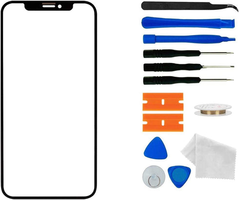Original iPhone 13 Screen Glass Replacement,Front Outer Lens Glass Screen Replacement Repair Kit for (13 6.1')