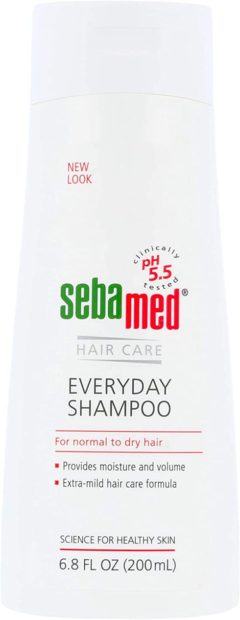 Sebamed Everyday Shampoo For All Hair Types and Sensitive Scalp pH 5.5 for Healthier Looking Hair 6.8 Fluid Ounces (200 Milliliters)