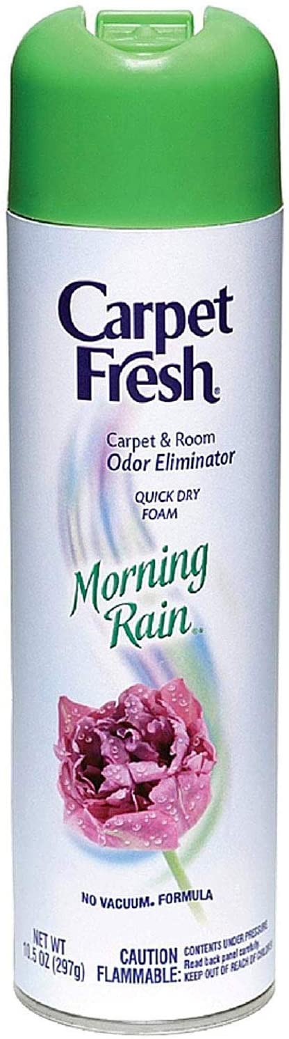 Carpet Fresh No Vacuum Freshener and Deodorizer Spray, Morning Rain (3 Pack)