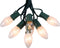 25 Ft C9 Bulb String Lights Outdoor Warm White Christmas Lights Green Wire for Outdoor Patio Room Christmas Tree Party Backyard Decoration, 25 Bulbs