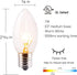 25 Ft C9 Bulb String Lights Outdoor Warm White Christmas Lights Green Wire for Outdoor Patio Room Christmas Tree Party Backyard Decoration, 25 Bulbs