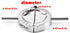 MGGi 2Pcs Stainless Steel Ravioli Mold Pierogi Dumpling Maker,X-Large Size 5" Goya Empanada Press Mold,Ravioli Mould Crimper,Wonton Wraper Dough Cutter,for Pie Ravioli Dumpling Pastry,With long handle