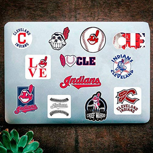 Stickers Pack Cleveland Vinyl Indians Aesthetic Stickers Pack of 40 pcs